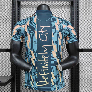 Visuel 6 — Maillot Manchester City Blue Retro Style Special Edition Shirt 24-25