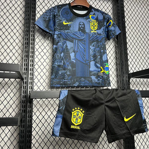 Visuel 3 — Kits enfant Brésil x Jesus Christ Domicile Junior Enfant 2024-2025
