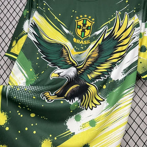 Visuel 2 — Maillot Brésil Concept Vert Jaune Aigle 2024-25