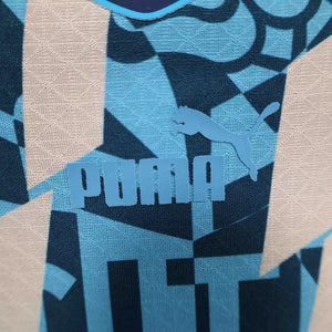 Visuel 4 — Maillot Manchester City Blue Retro Style Special Edition Shirt 24-25
