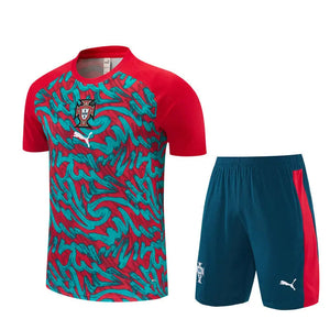 Visuel 1 — Ensemble Training Portugal Camouflage Vert Rouge 2026/2027