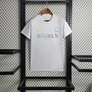 Visuel 1 — Maillot Real Madrid foot Balmain blanc 2023 2024