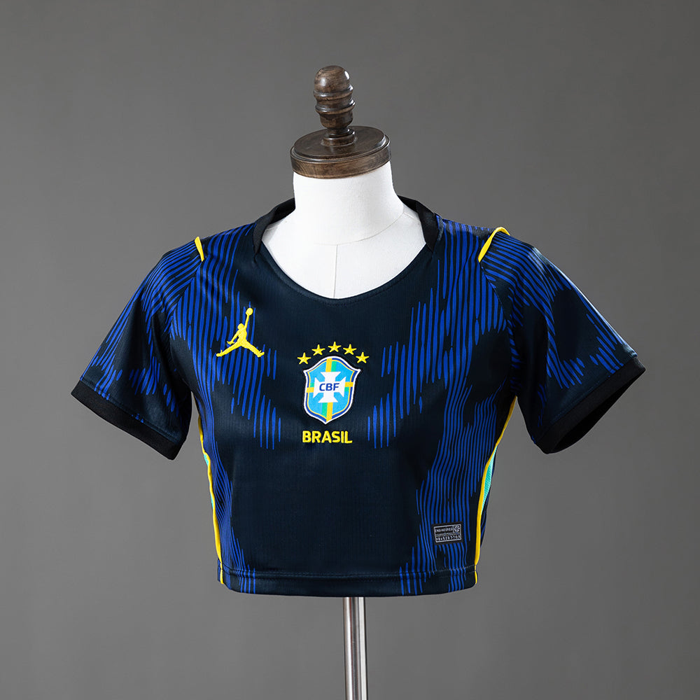 Maillot Seleção Crop Top Femme — Édition Nuit