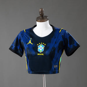 Visuel 1 — Maillot Seleção Crop Top Femme — Édition Nuit