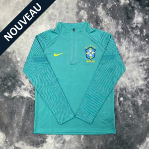 Visuel 1 — Pull Zippé Bleu Brésil – Édition Drip Seleção